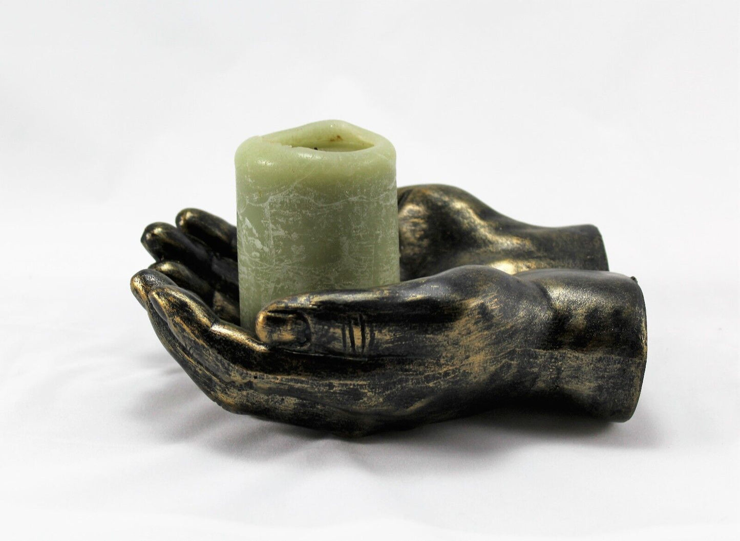 Large Cupped Hand Tealight Holder