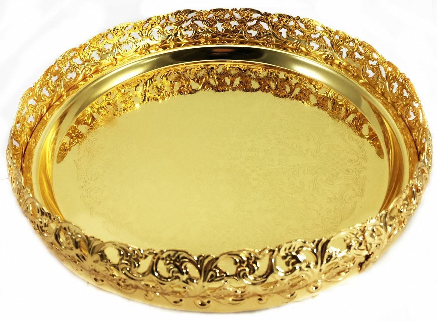 Gold Plated Decorative Tray